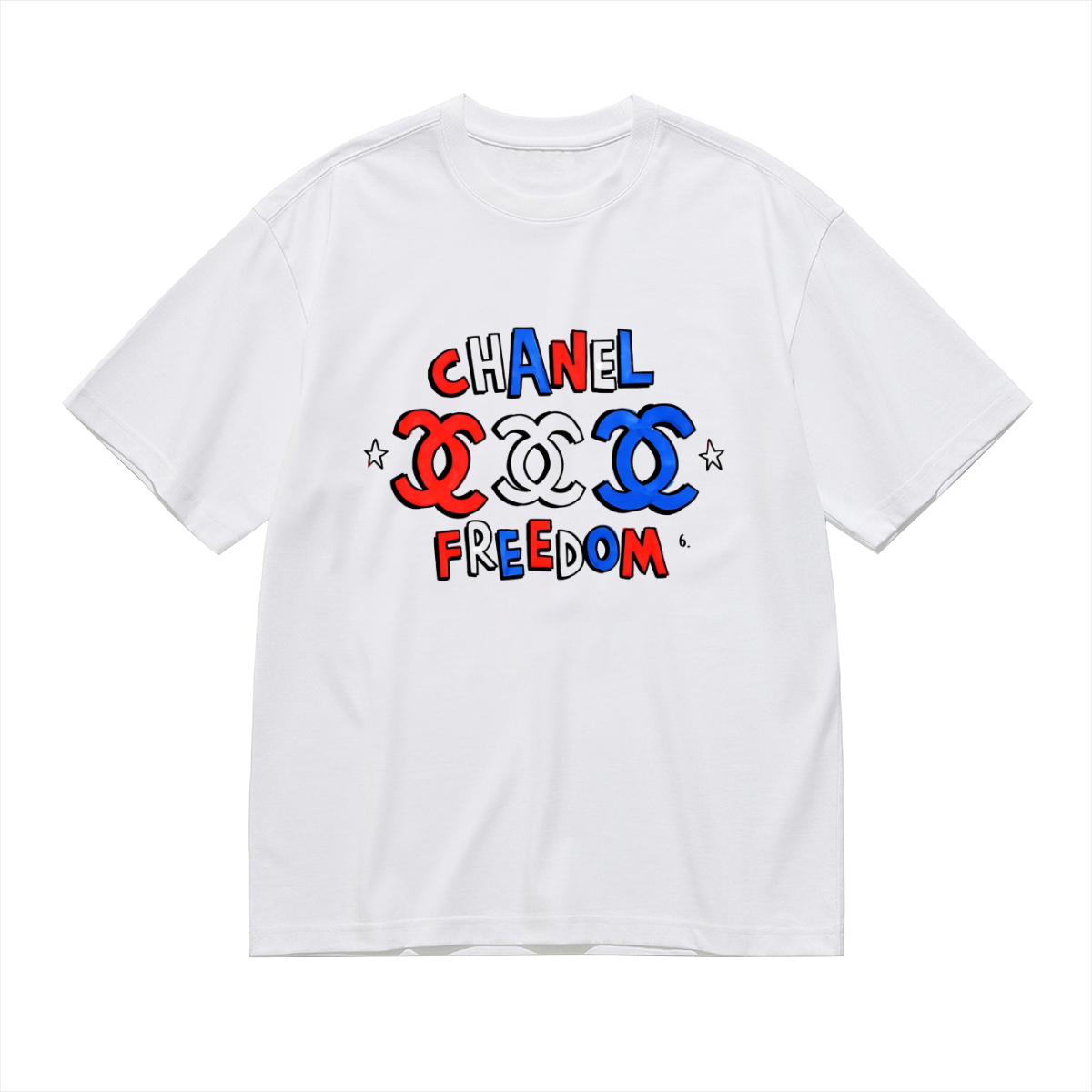 大人気!Chanel Freedomシャネル CCブローチ ショートスリーブTシャツ / クルーネック