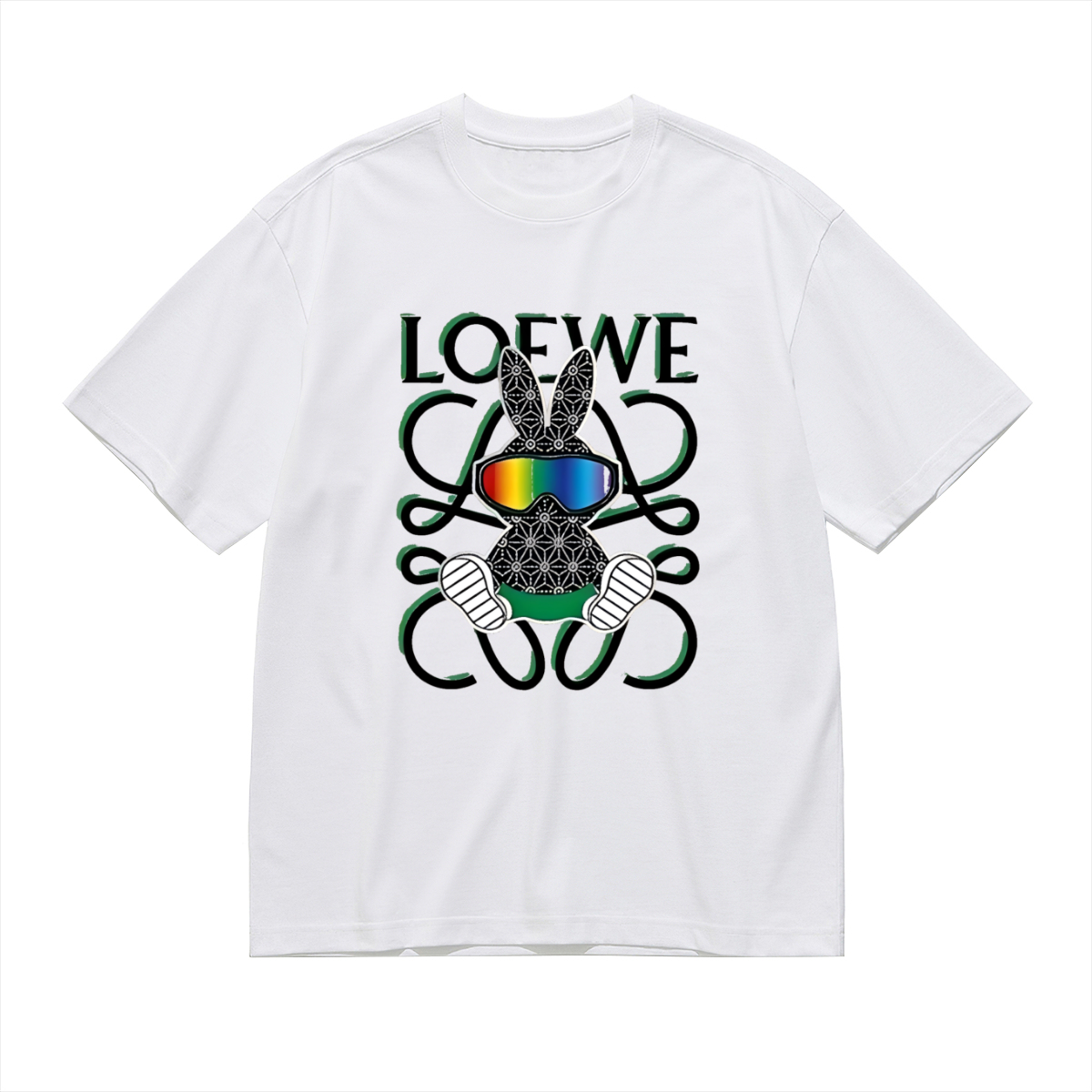 ロエベ「Loewe」フローラル プリント クルーネックTシャツ