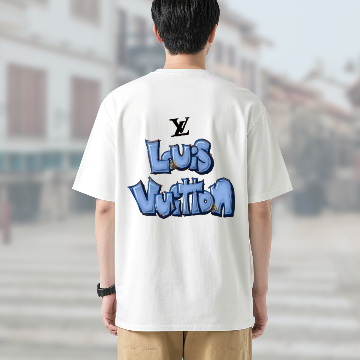 Louis Vuitton Graffitiルイ・ヴィトン ロゴTシャツ / ショートスリーブ クルーネック