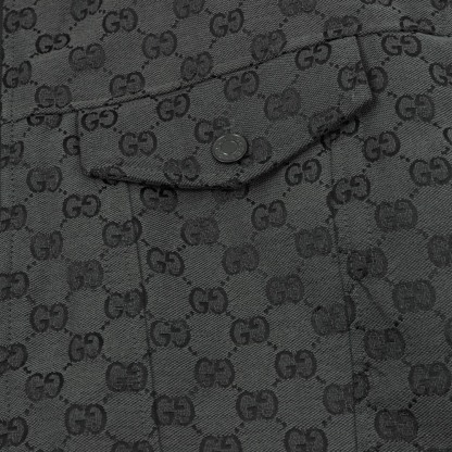 GUCCI / グッチ モノグラム柄が全面にプリントされたダウンジャケットコート