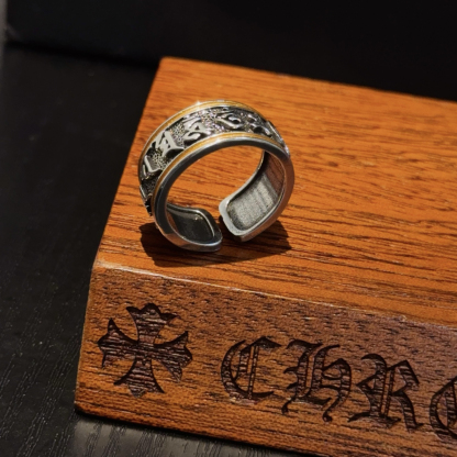 クロムハーツ「Chrome Hearts」クラシックヴィンテージ＆モダンリング - サイズ調整可能