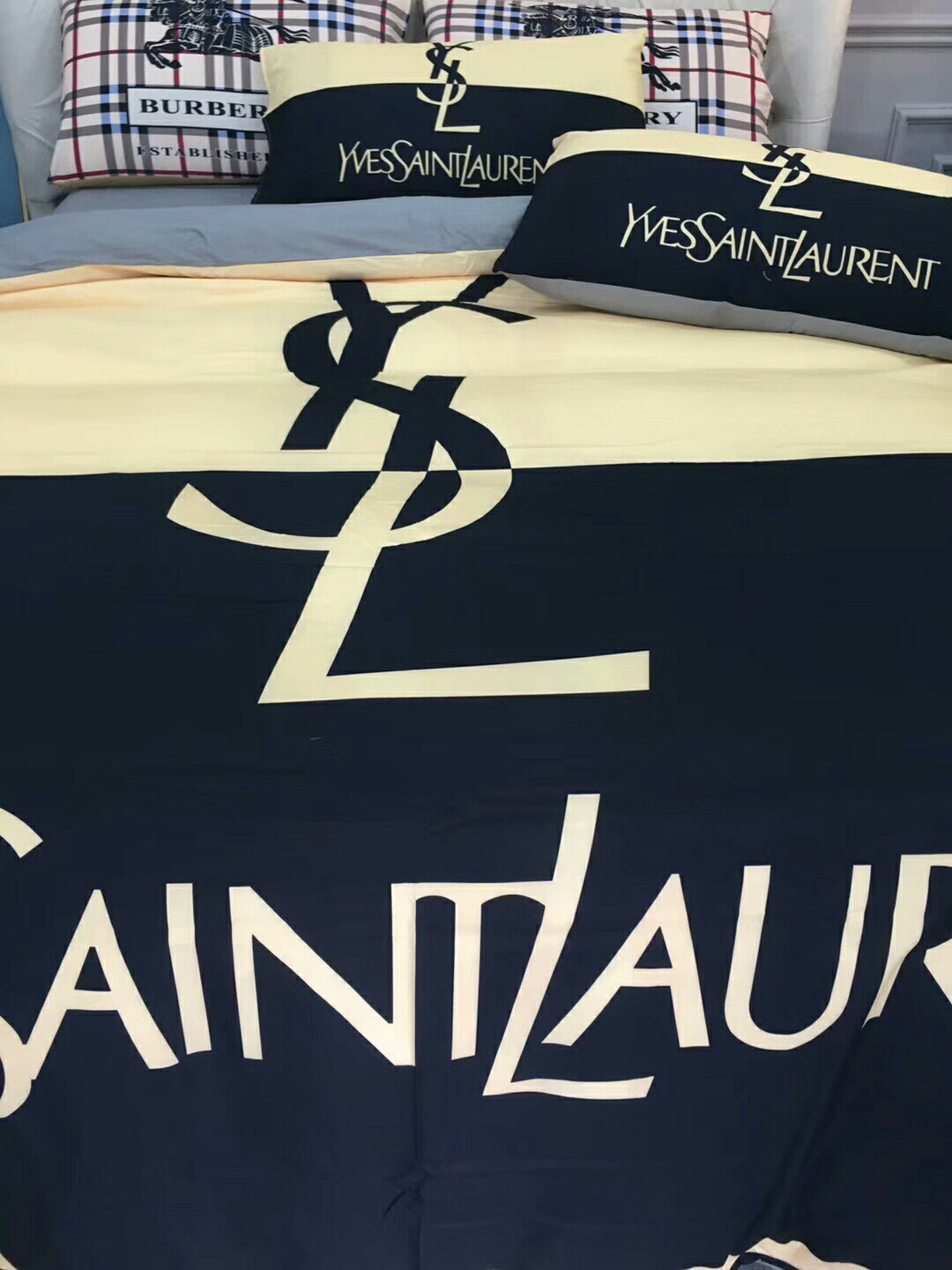 サンローラン「Saint Laurent」プレミアムコットン デジタルプリント 4点セット