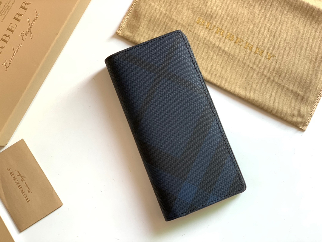 バーバリー「Burberry」London チェック 二つ折り財布