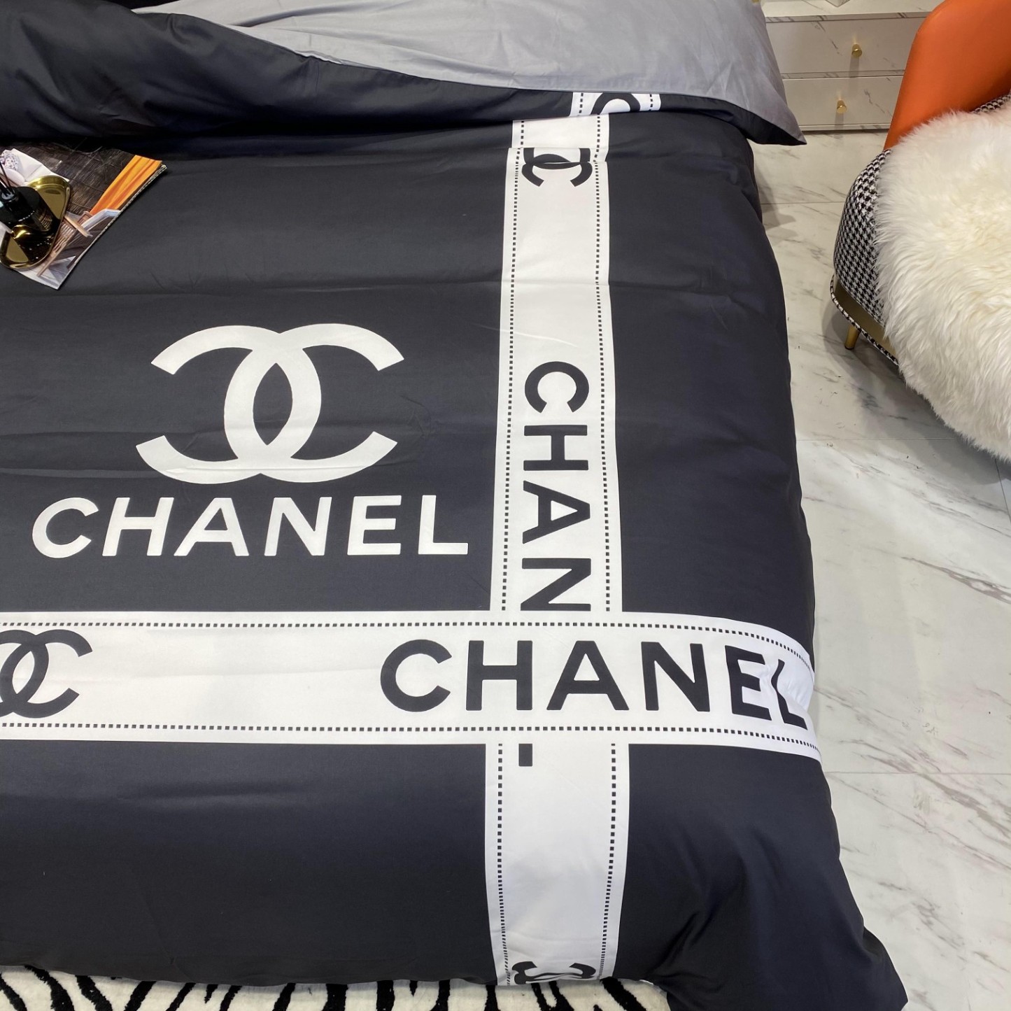 シャネル「Chanel」プレミアムコットン デジタルプリント 4点セット