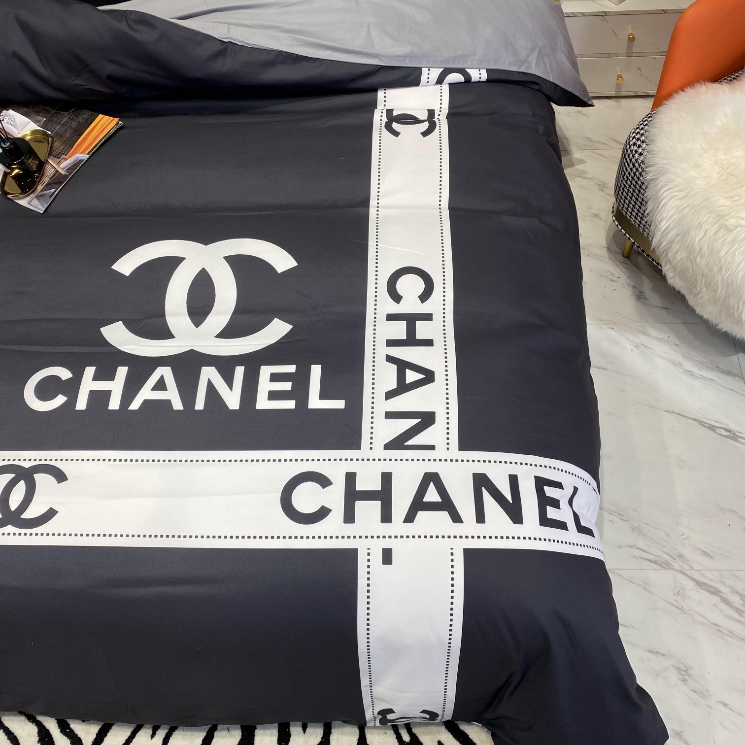 シャネル「Chanel」プレミアムコットン デジタルプリント 4点セット