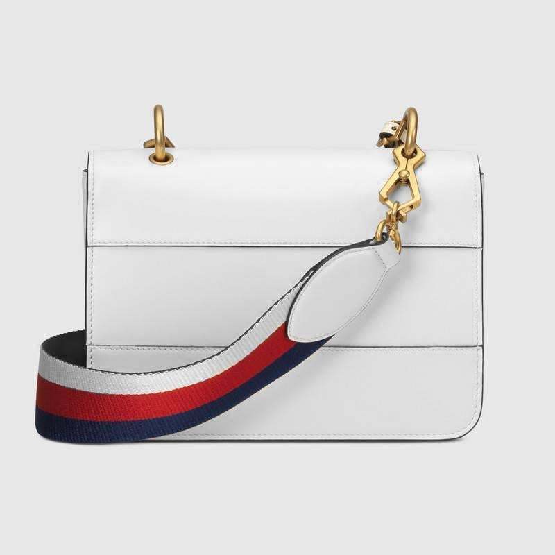 グッチ「Gucci」 〔クイーン マーガレット〕レザー トップハンドルバッグ