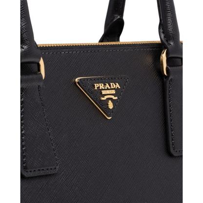 プラダ「Prada」レザー トップハンドルバッグ