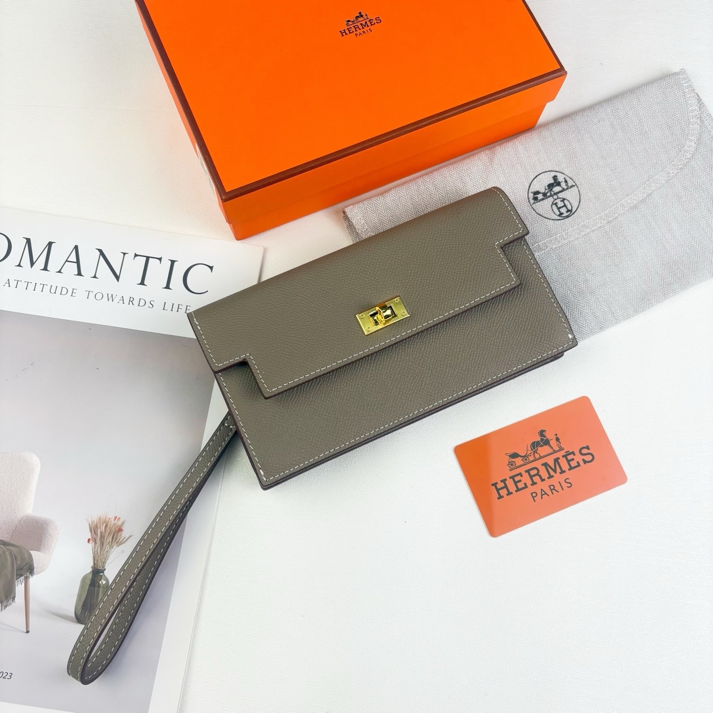 エルメス「Hermès」Kelly ポケット長財布 10色