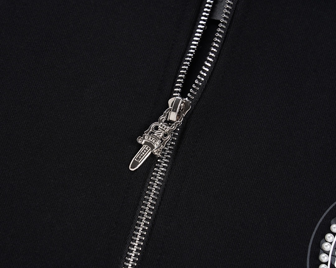 クロムハーツ「Chrome Hearts」秋冬ロングスリーブ ジップアップフーディ - ユニセックス