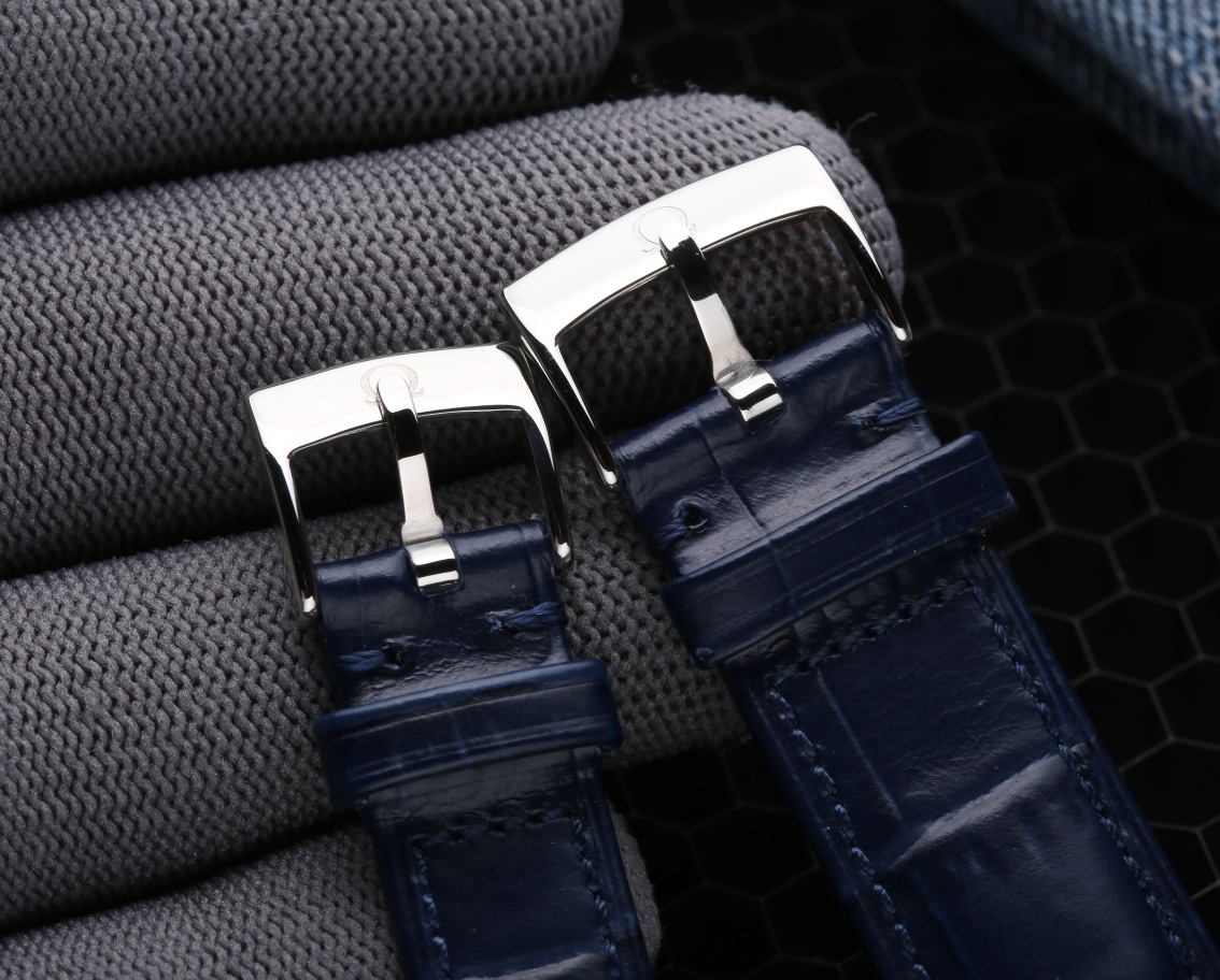 オメガ「Omega」デビル プレステージ カップルウォッチ メンズ39.5MM＆レディース32.7MM スチール＆レザーストラップ