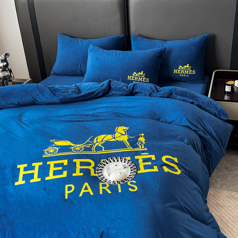 エルメス「Hermès」プレミアム クリスタルベルベット プリント 4点セット