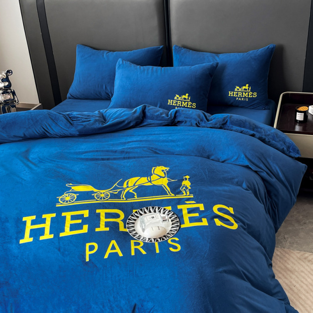 エルメス「Hermès」プレミアム クリスタルベルベット プリント 4点セット