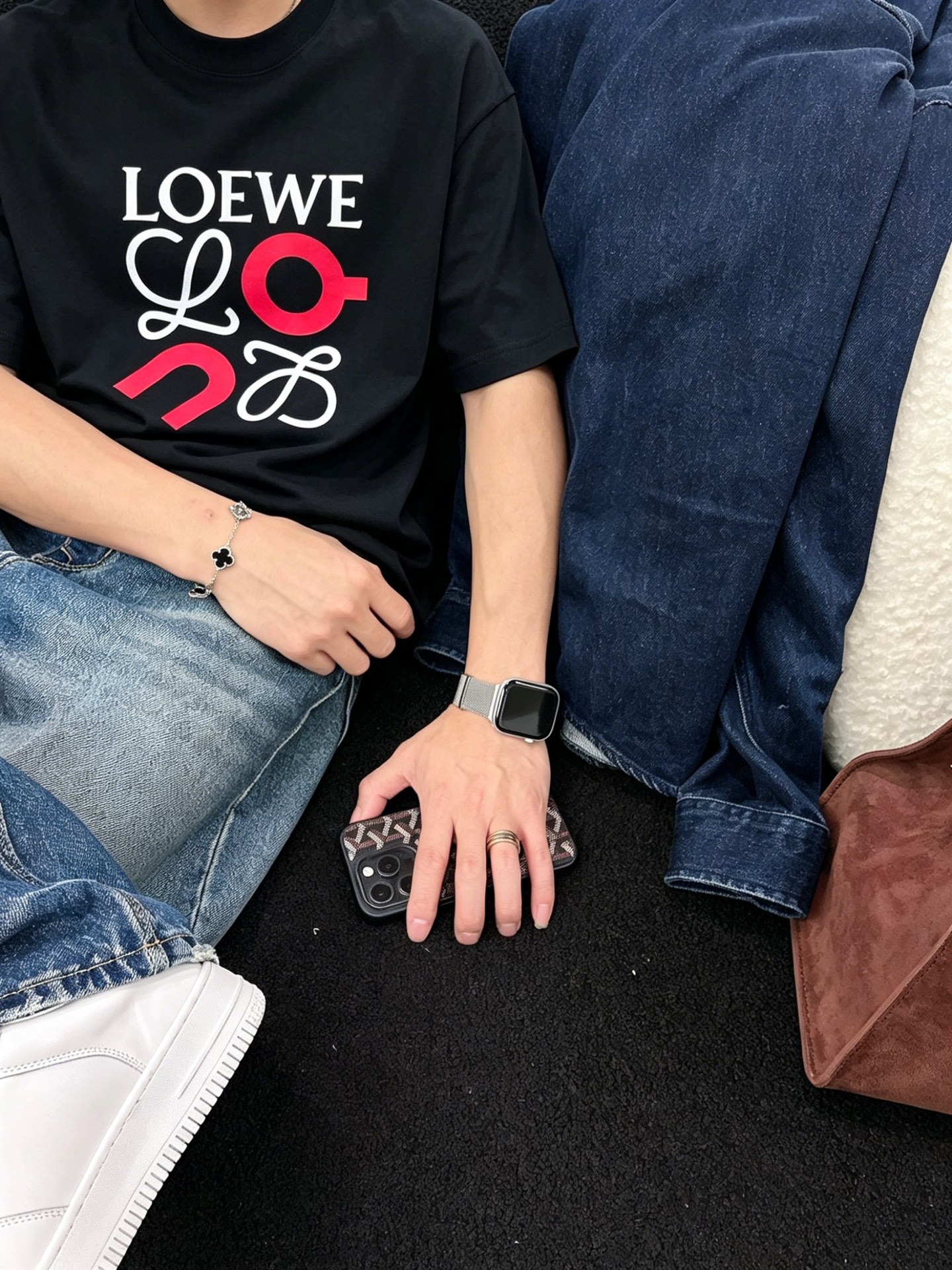 ロエベ「Loewe」ロエベ ロゴプリントTシャツ / ショートスリーブ クルーネック