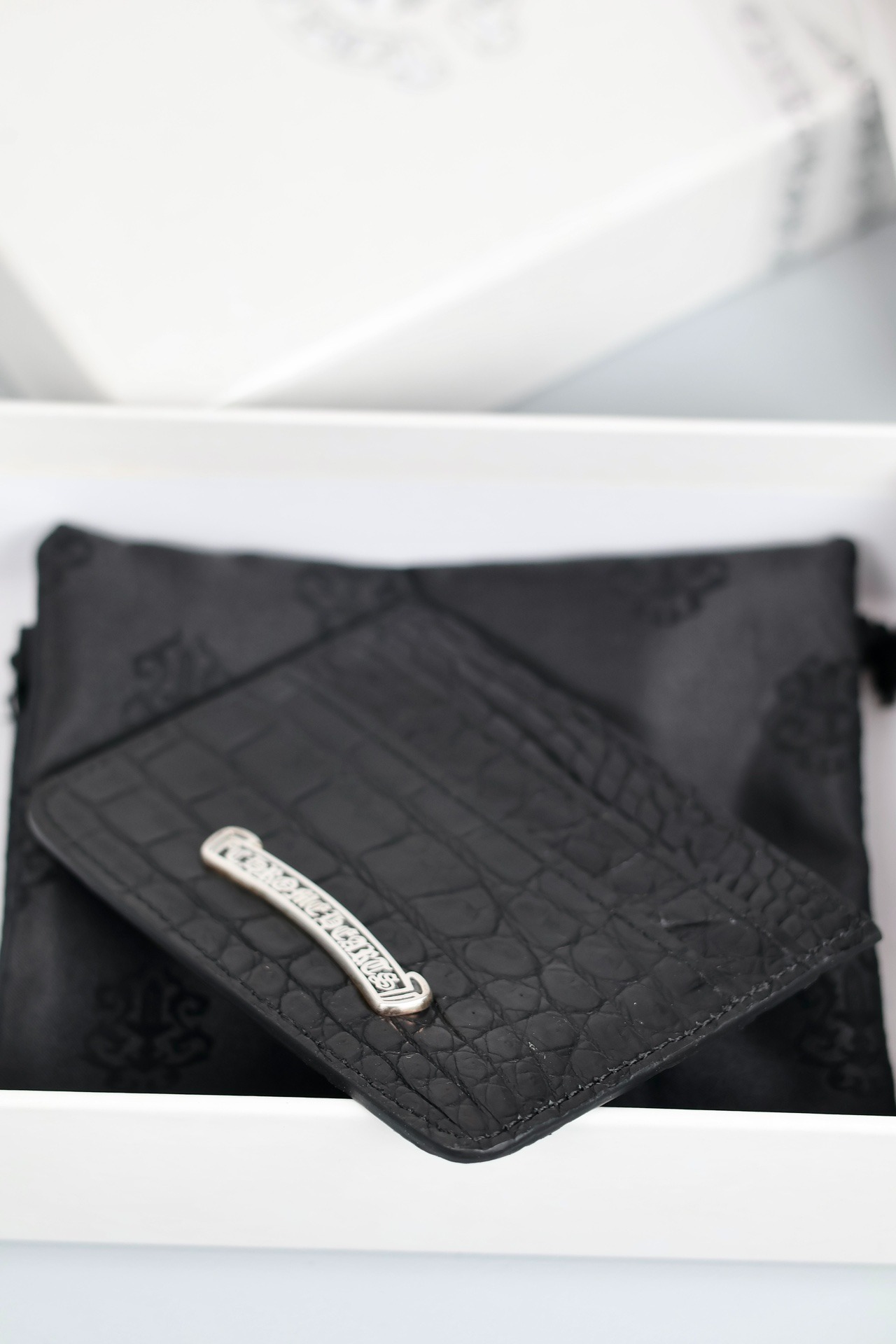 クロムハーツ「Chrome Hearts」クロコダイルレザー カードケース