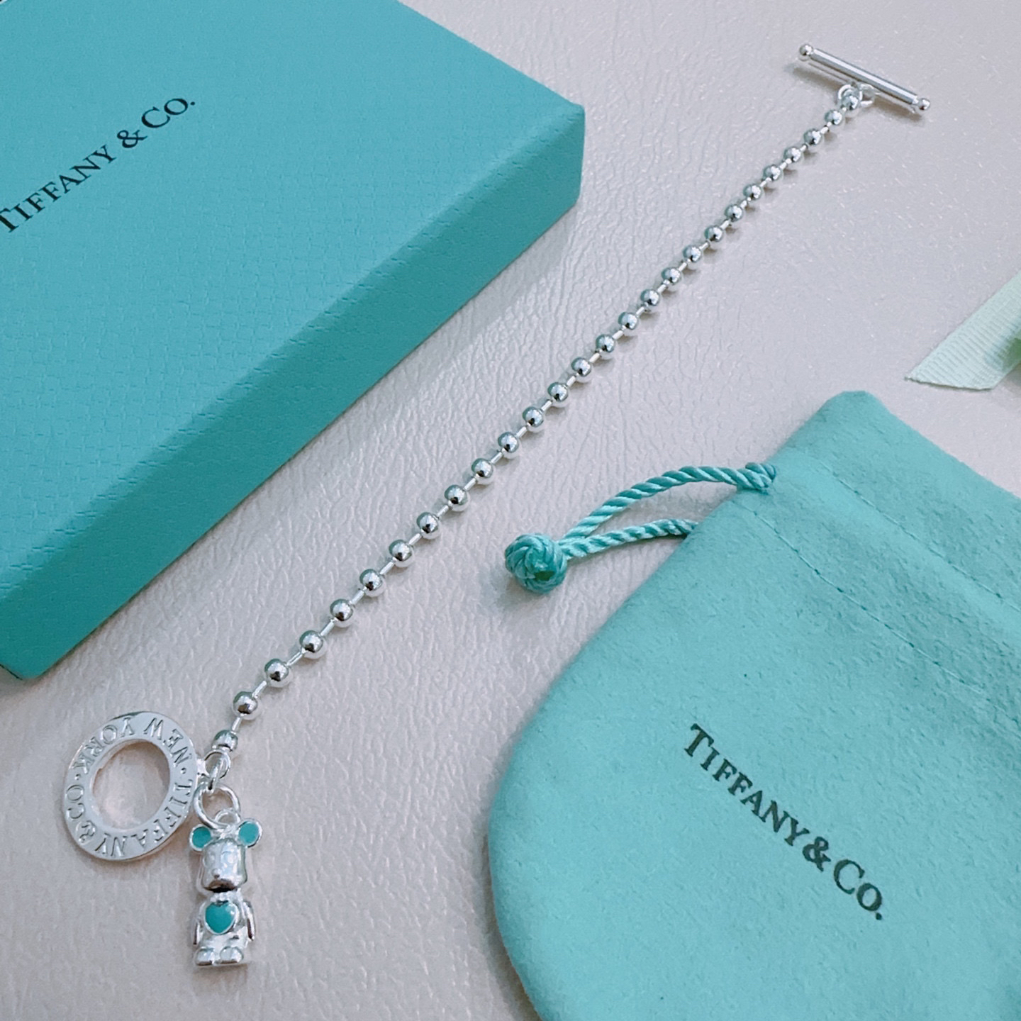 ティファニー「Tiffany & Co.」ポリッシュドシルバーリンク ブレスレット