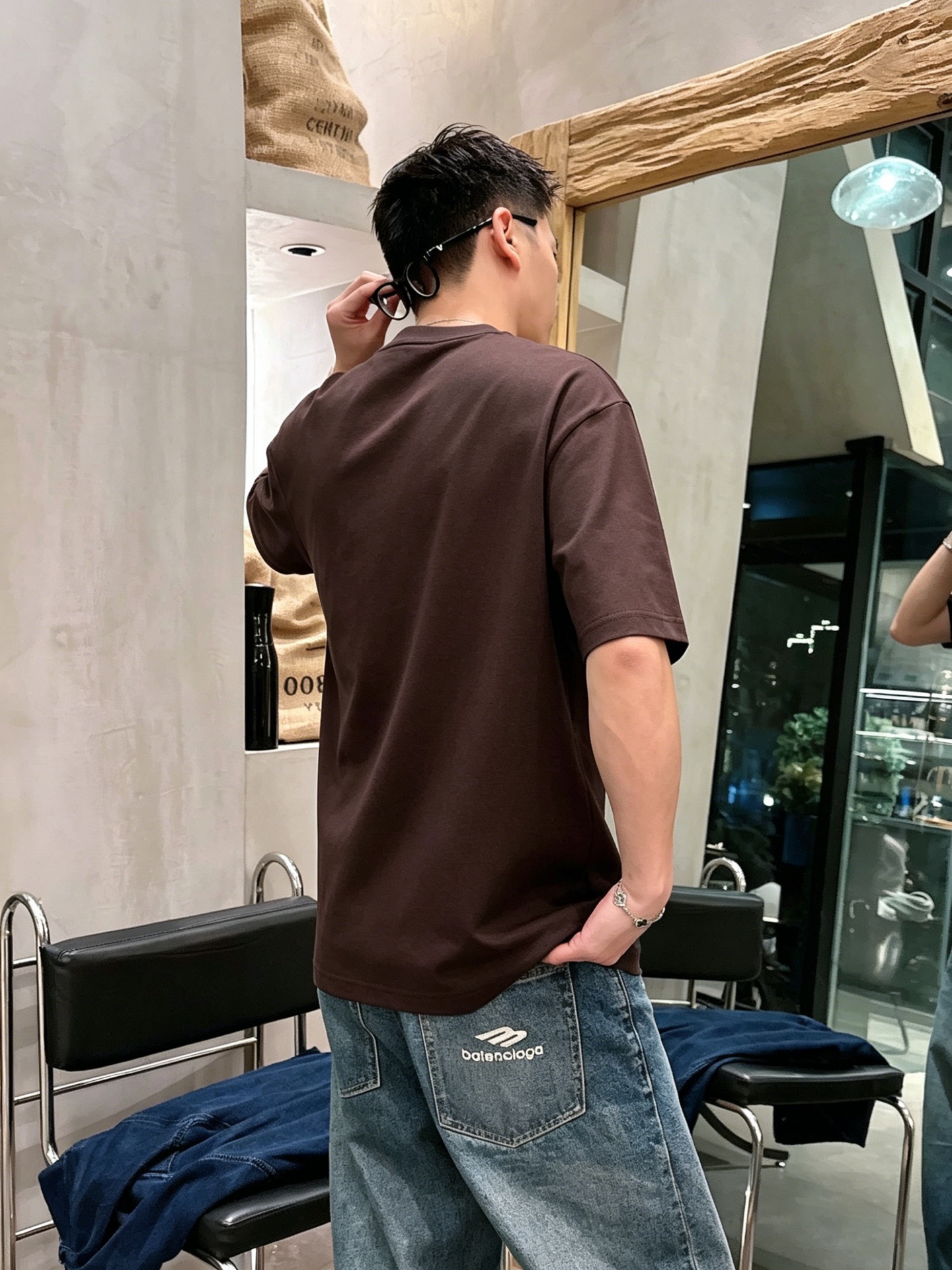 ルイ・ヴィトン「Louis Vuitton」ロゴプリントTシャツ / ショートスリーブ クルーネック