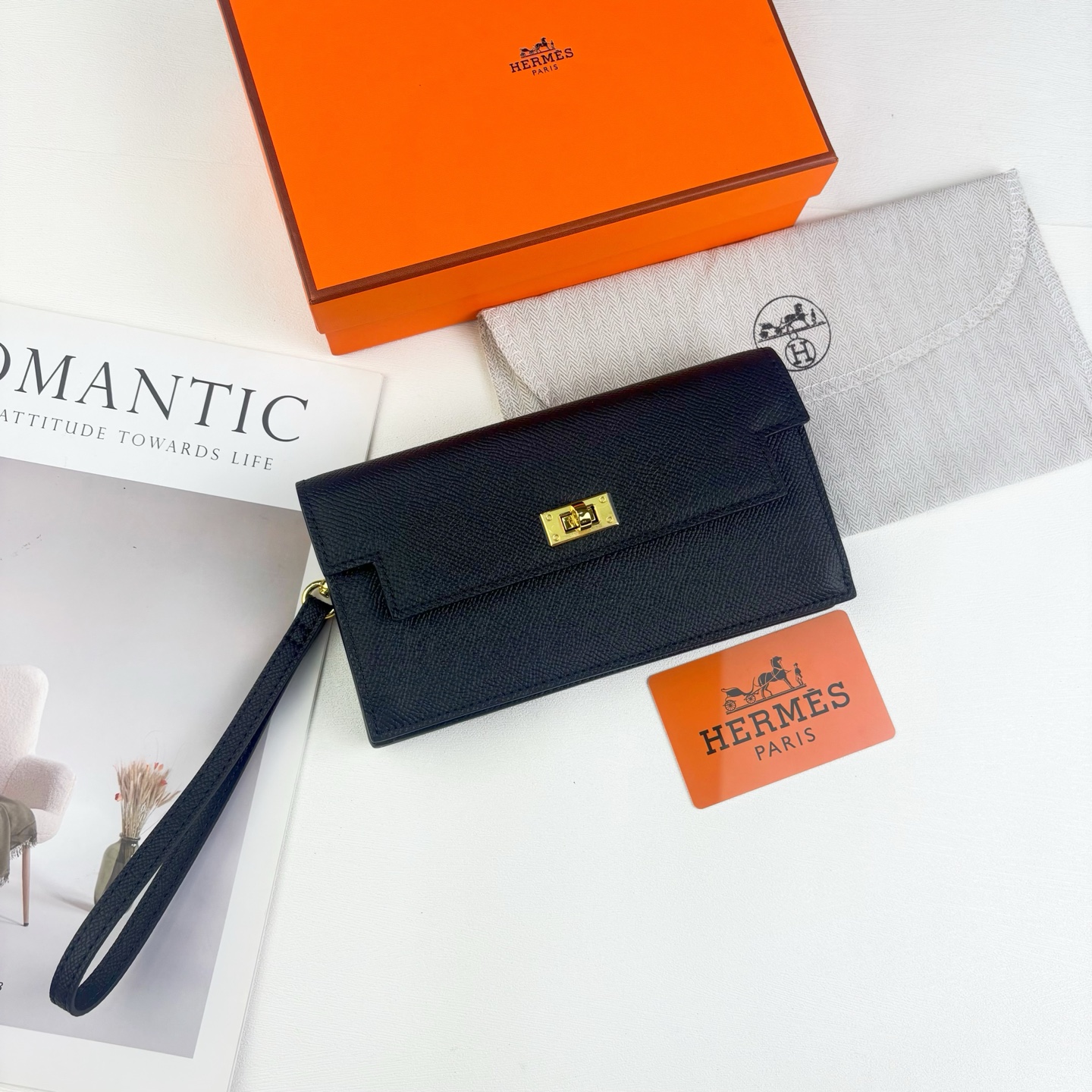 エルメス「Hermès」Kelly ポケット長財布 10色