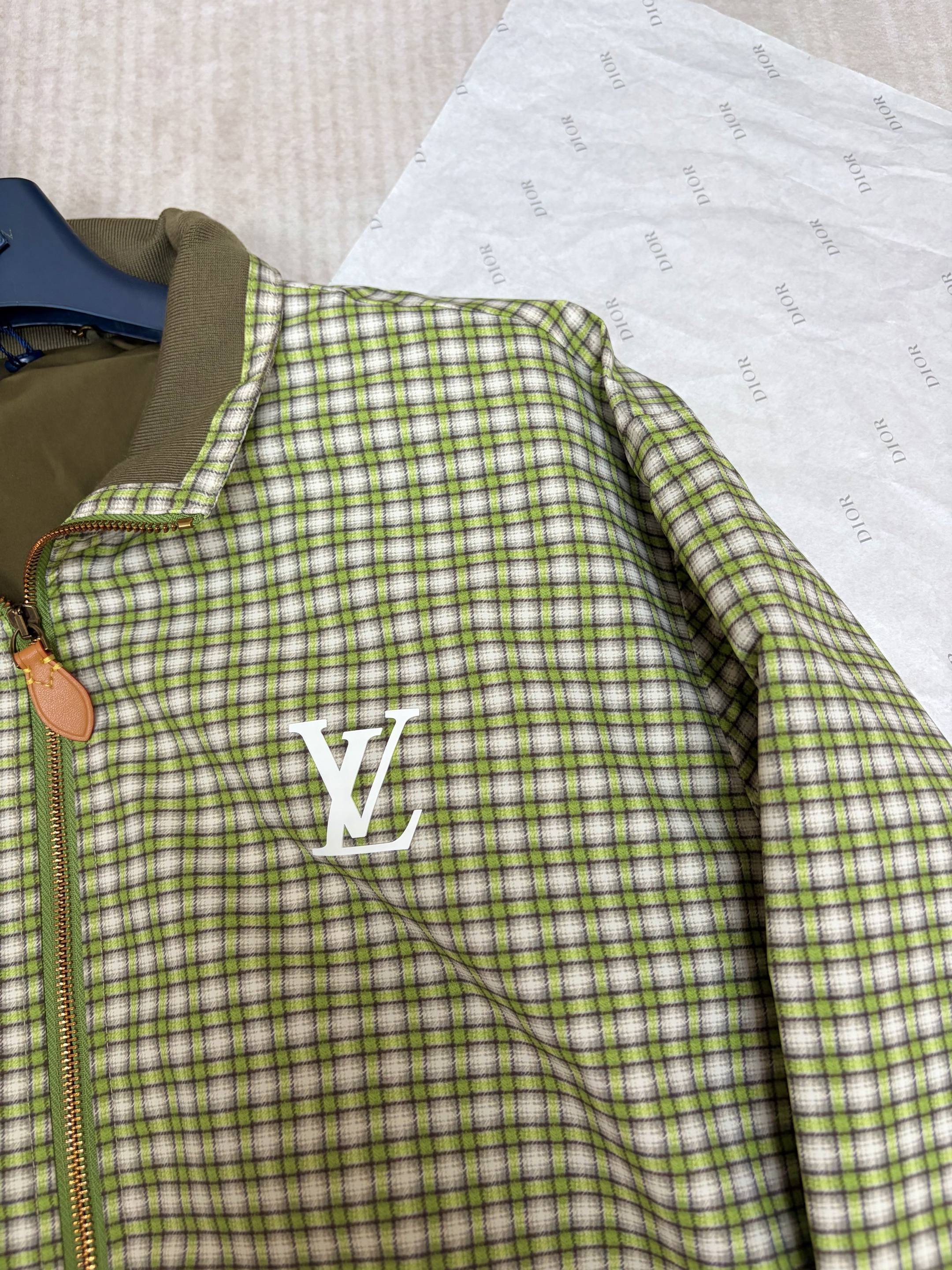 ルイ・ヴィトン「Louis Vuitton」ルイ・ヴィトン チェック柄グラデーション ハリントンジャケット / アウター