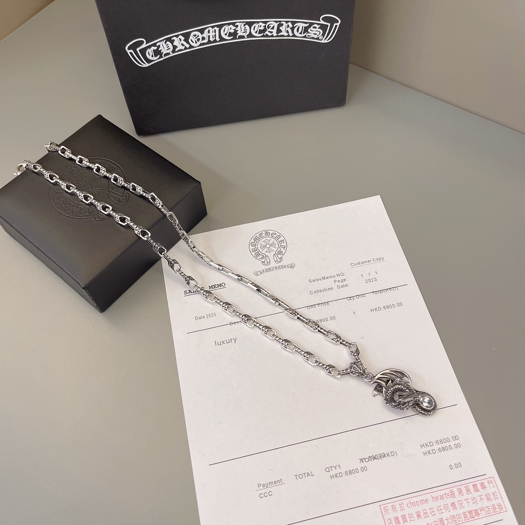 クロムハーツ「Chrome Hearts」シンプルペンダントネックレス - ユニセックス