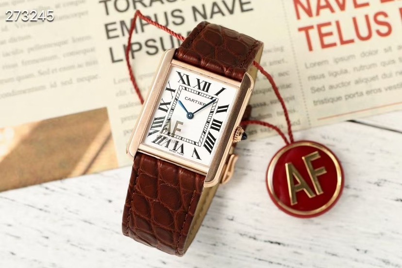 カルティエ［Cartier］タンク マスト ドゥ 自動巻き腕時計33.7mm x 25.5mm