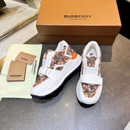 バーバリー「Burberry」バーバリー チェック プラットフォーム スニーカー / レザースニーカー