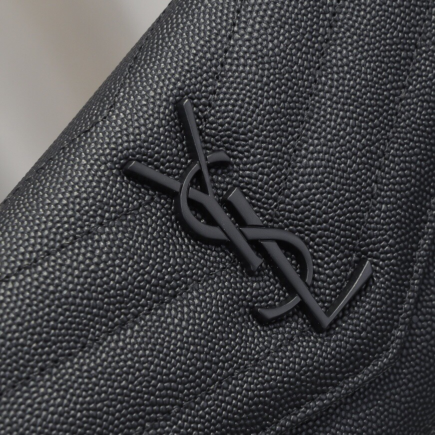 サンローラン「Saint Laurent」カサンドラ マトラッセ ラージ フラップウォレット