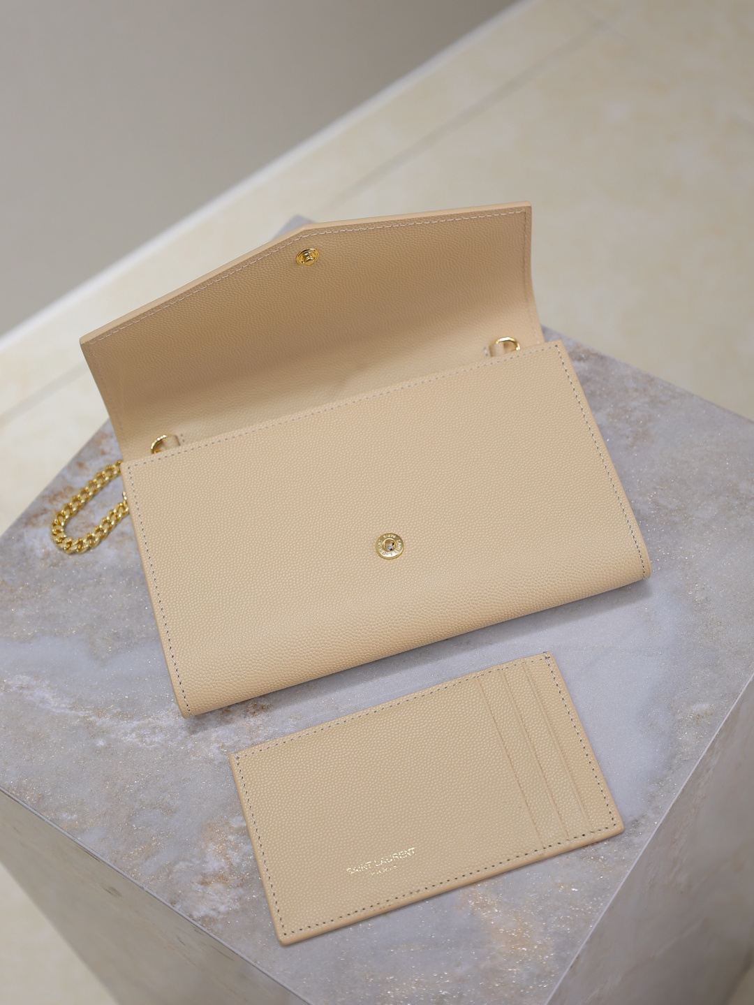 2026サンローラン「SAINT LAURENT アップタウン エンベロープ チェーンウォレット
