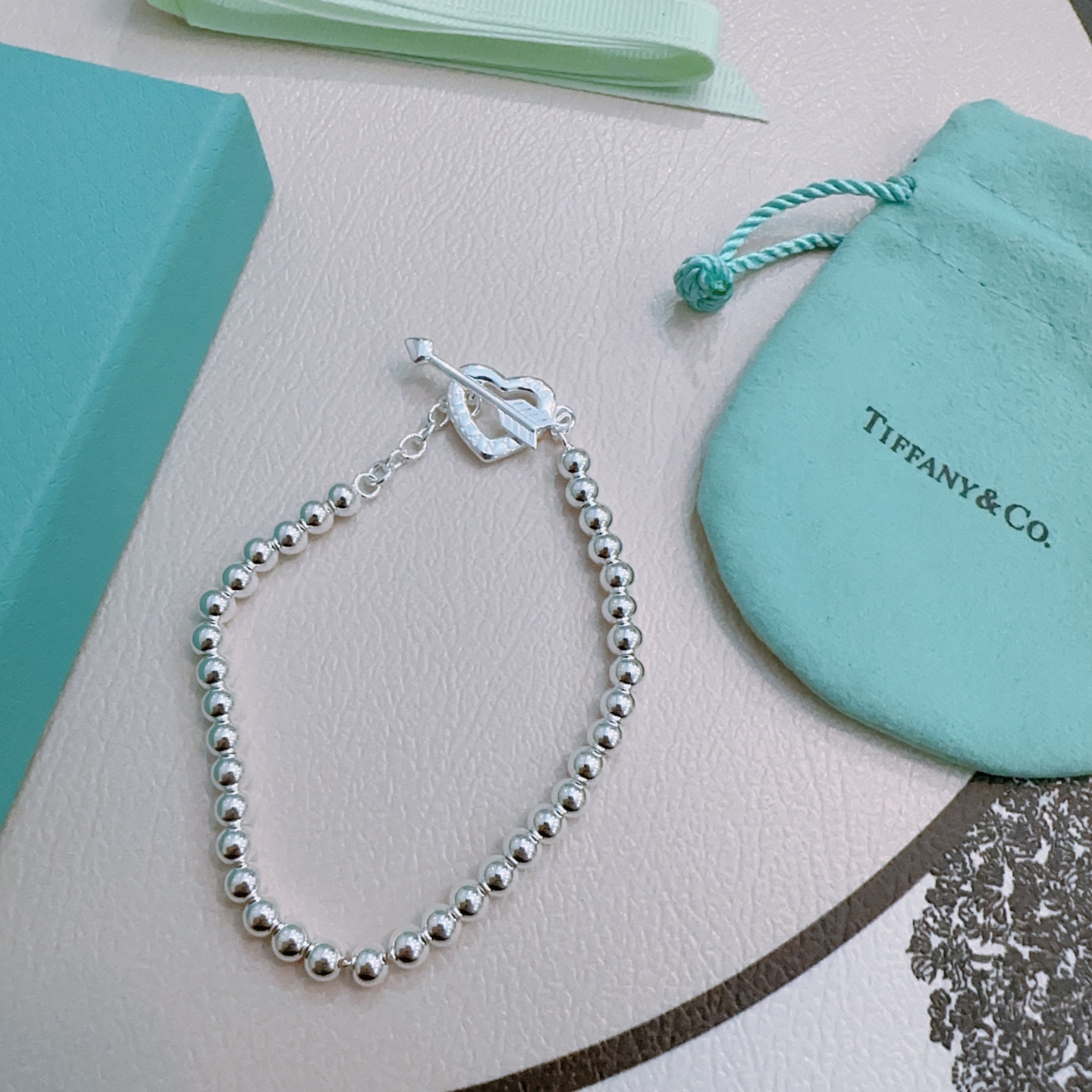 ティファニー「Tiffany & Co.」ポリッシュドシルバーリンク ブレスレット