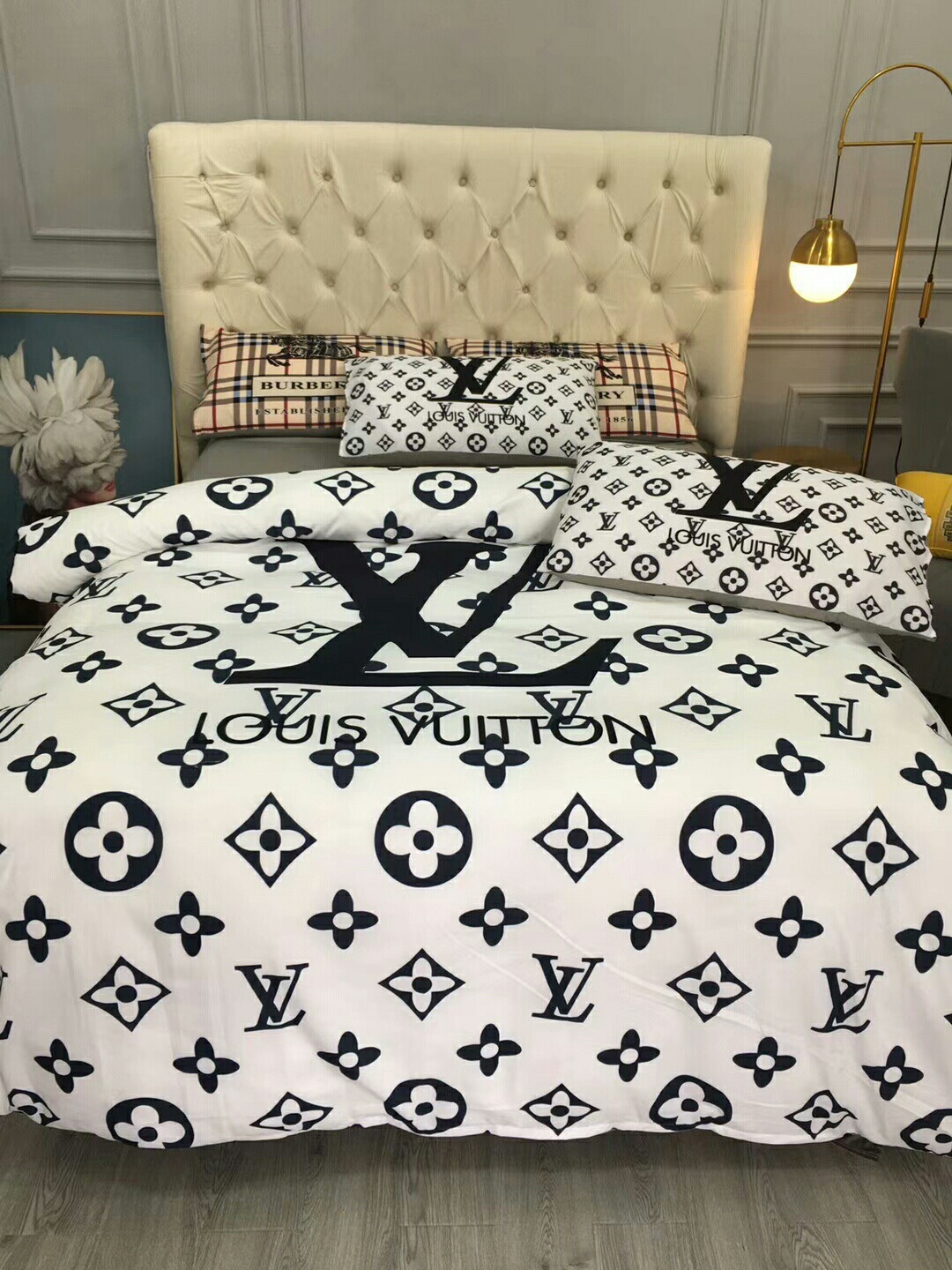 ルイ・ヴィトン「Louis Vuitton」プレミアムコットン デジタルプリント 4点セット