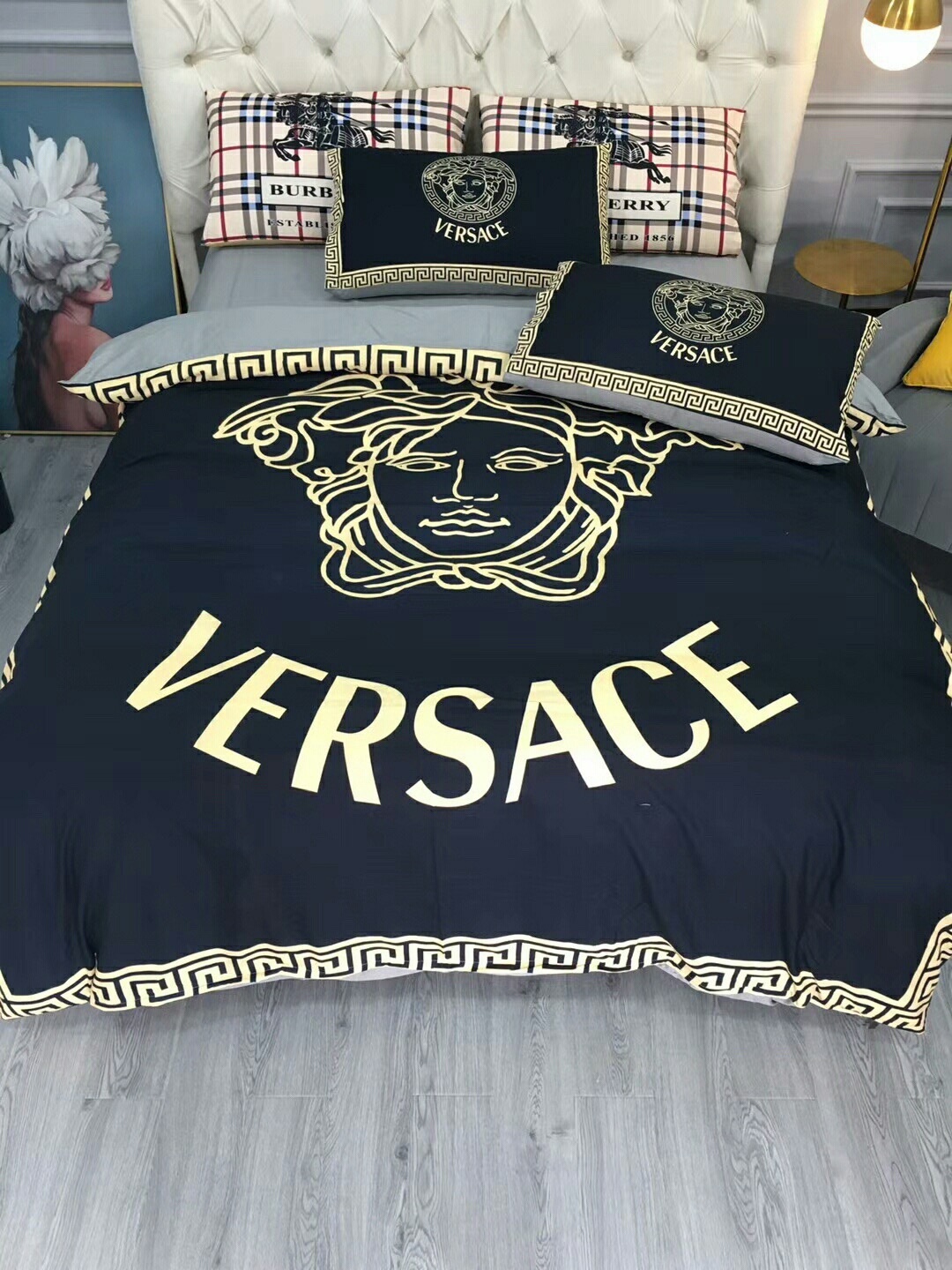 ヴェルサーチ「Versace」プレミアムコットン デジタルプリント 4点セット