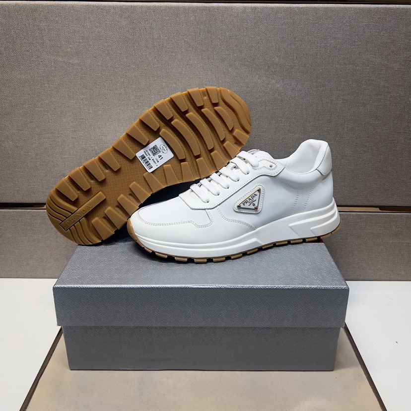プラダ「Prada」プラダ プレミアムスニーカー (2026年春夏モデル) / レザースニーカー
