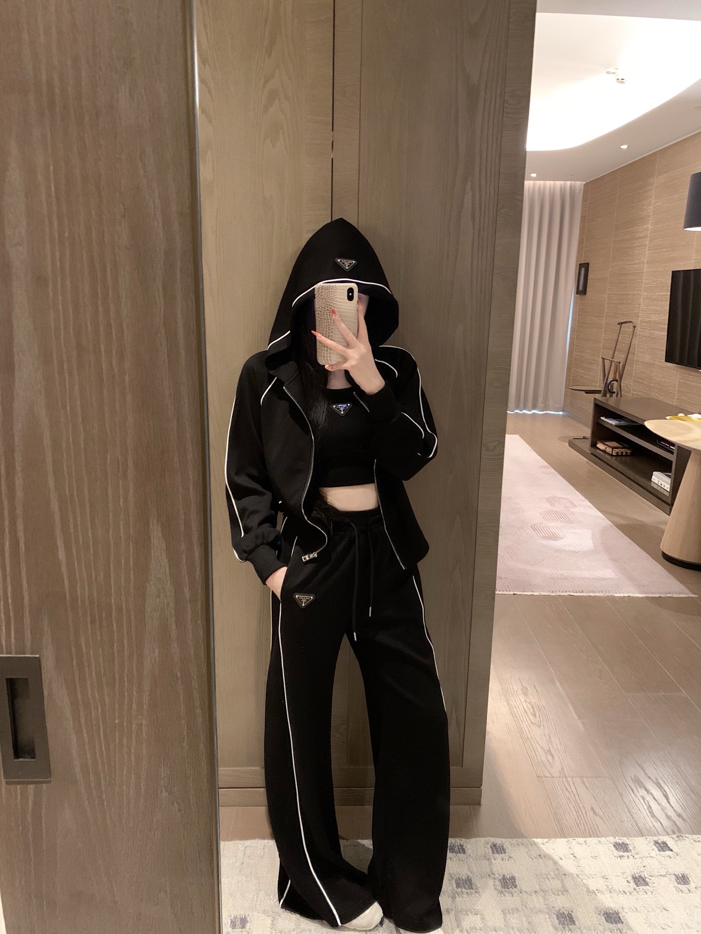 プラダ「Prada」レディース カジュアルスポーツセット【3点セット】