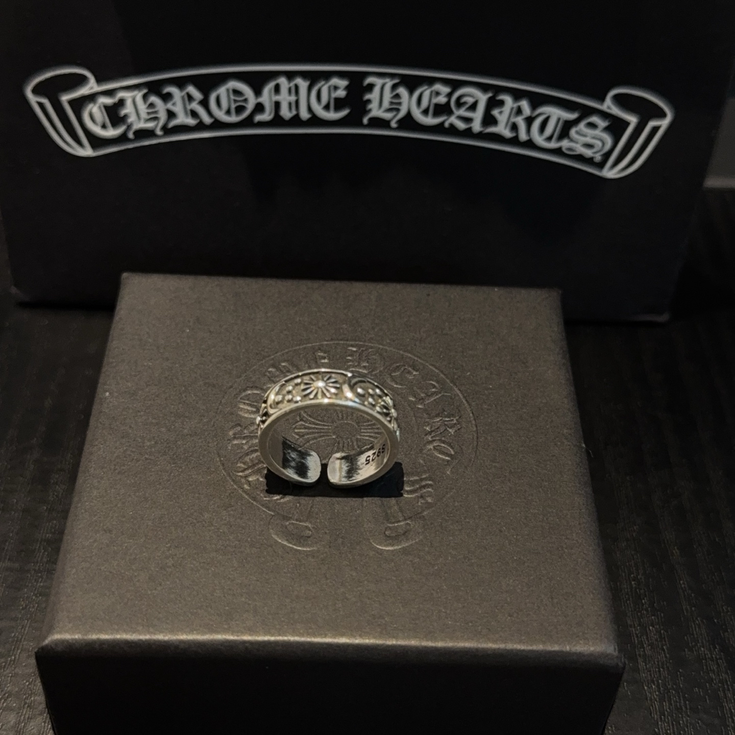 クロムハーツ「Chrome Hearts」クラシックヴィンテージ＆モダンリング - サイズ調整可能