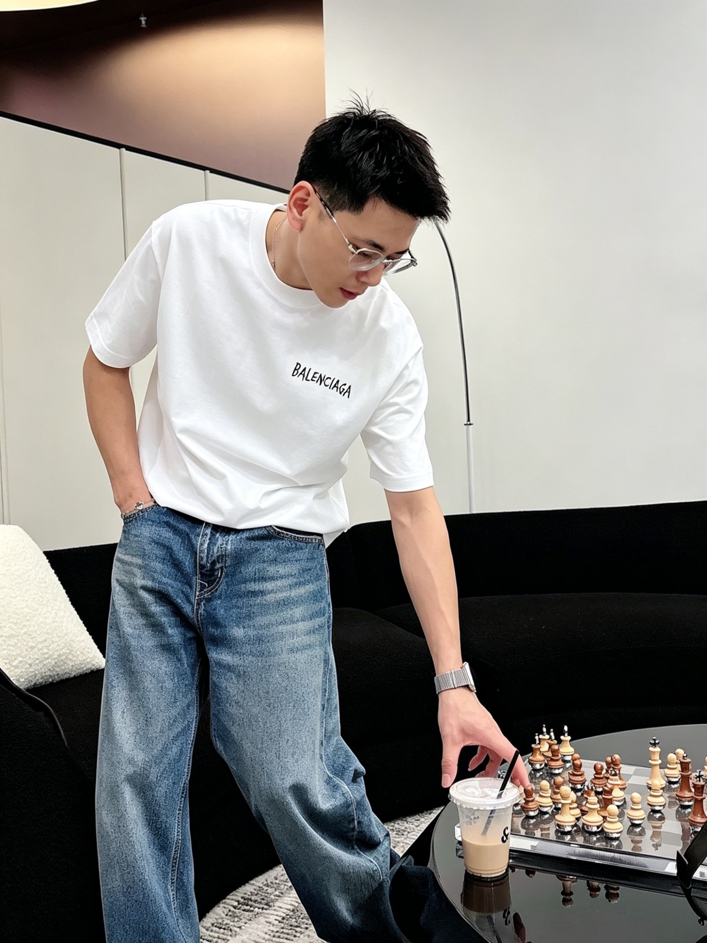 バレンシアガ「Balenciaga」ロゴプリントTシャツ / ショートスリーブ クルーネック