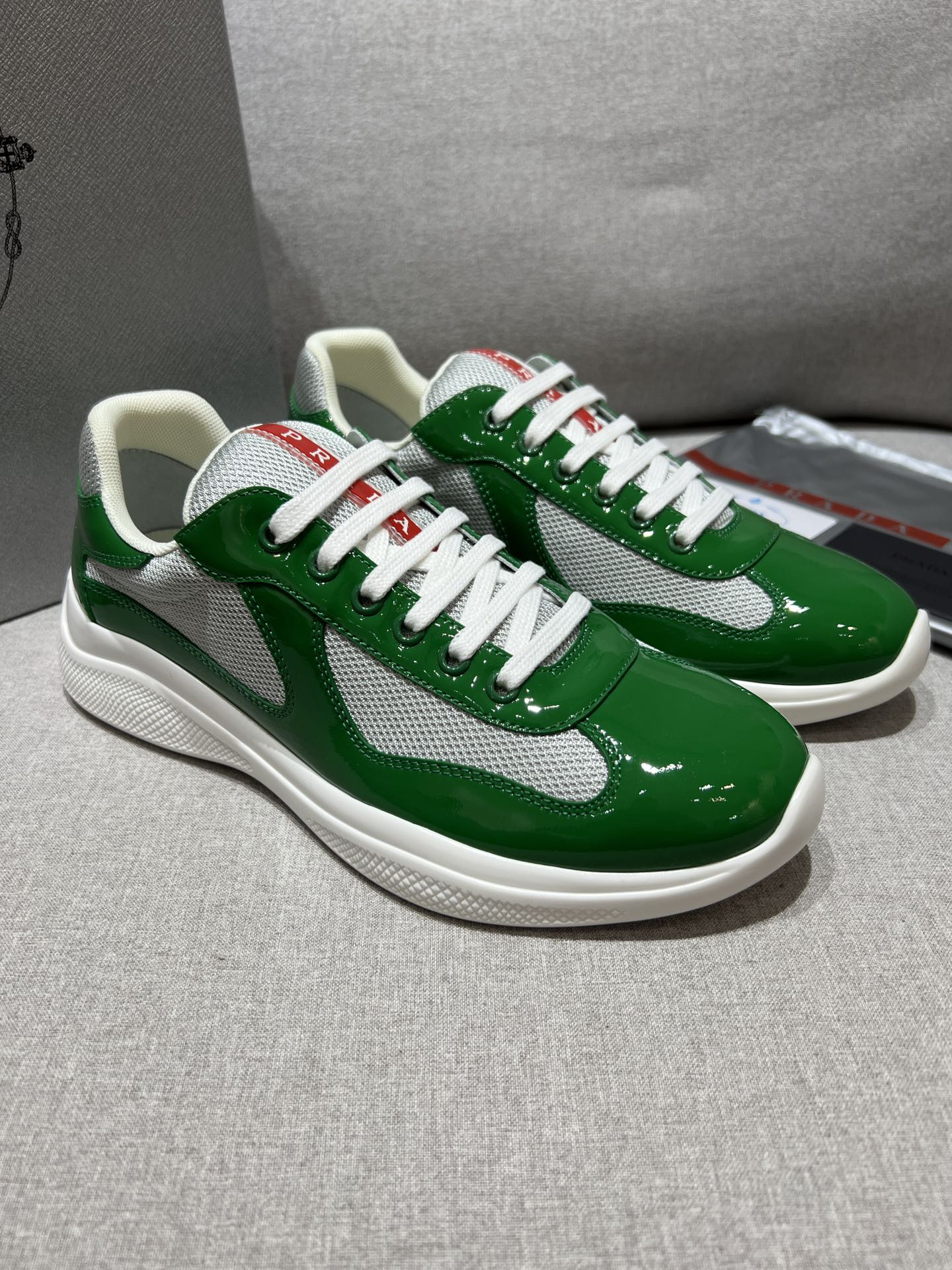 プラダ「Prada」プラダ アメリカスカップ スニーカー / ユニセックスレザースニーカー