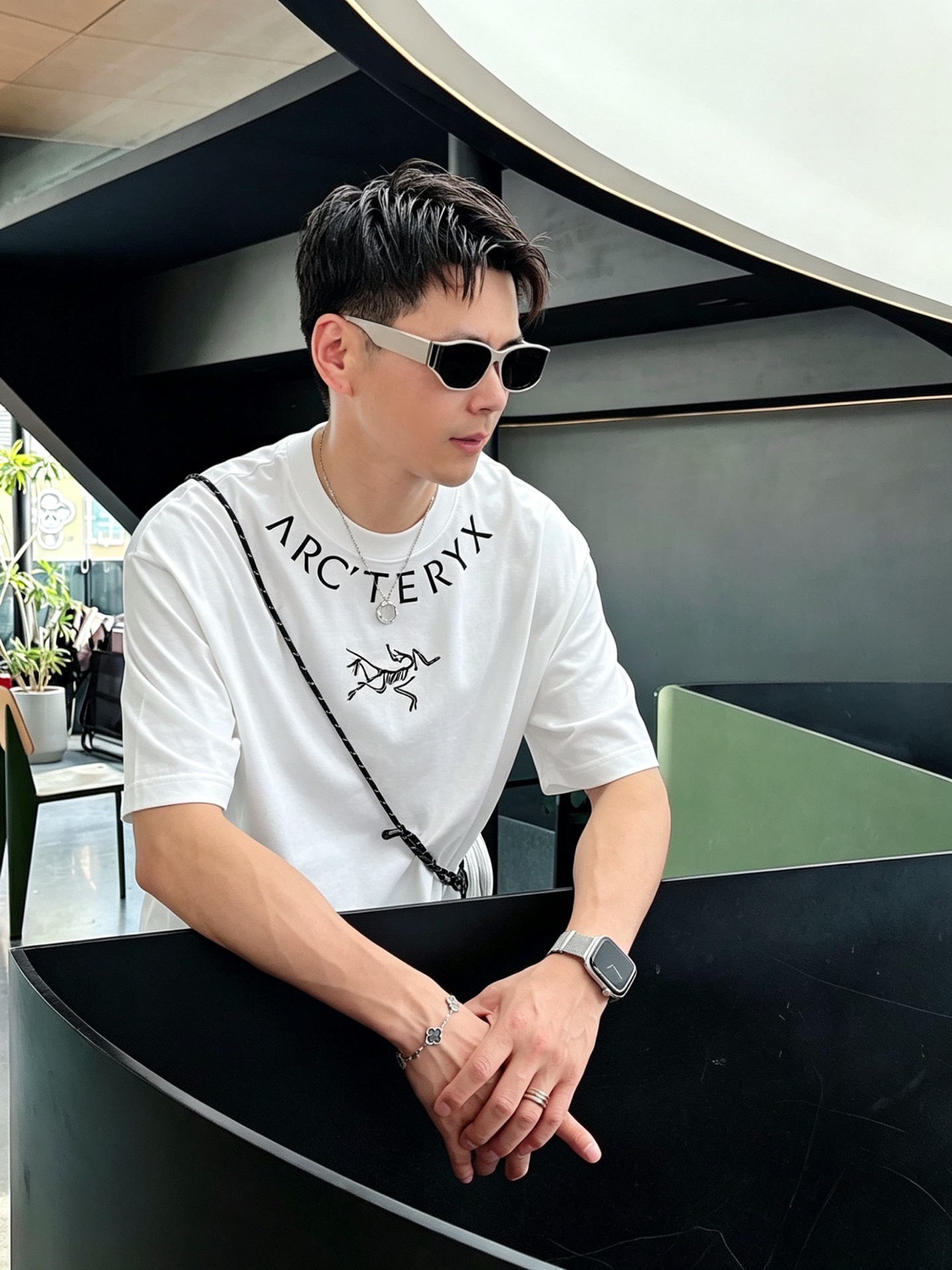 アークテリクス「ARC'TERYX」ロゴプリントTシャツ / ショートスリーブ クルーネック