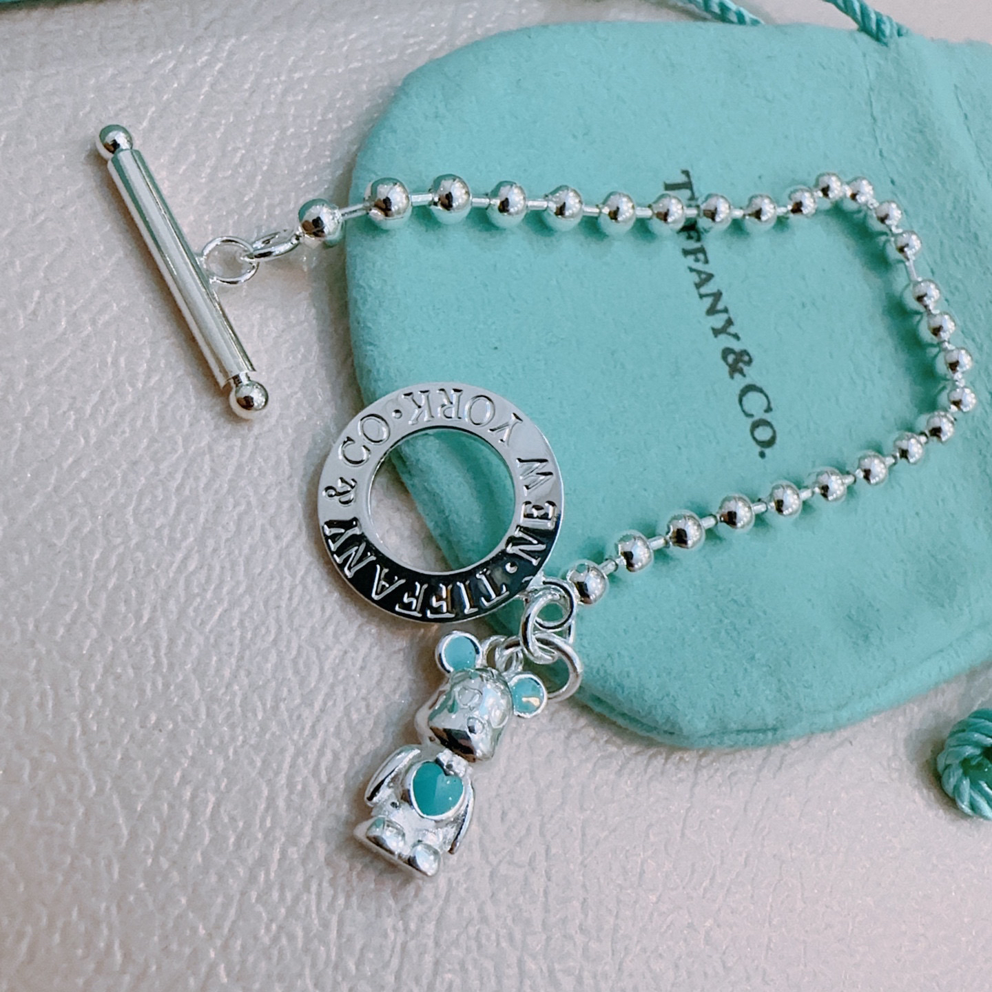 ティファニー「Tiffany & Co.」ポリッシュドシルバーリンク ブレスレット