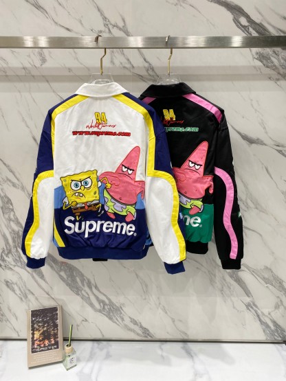 Supreme x SpongeBob SquarePants x Jeff Hamilton レーシングジャケット