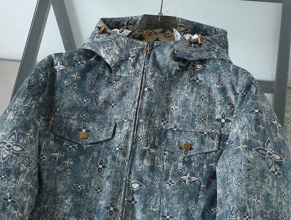 ルイ・ヴィトン「Louis Vuitton」秋冬フード付きダウンジャケット