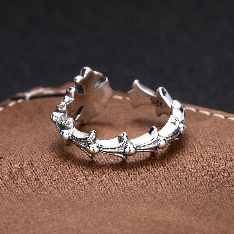 クロムハーツ「Chrome Hearts」クラシックヴィンテージ＆モダンリング - サイズ調整可能