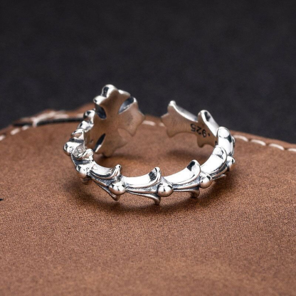 クロムハーツ「Chrome Hearts」クラシックヴィンテージ＆モダンリング - サイズ調整可能