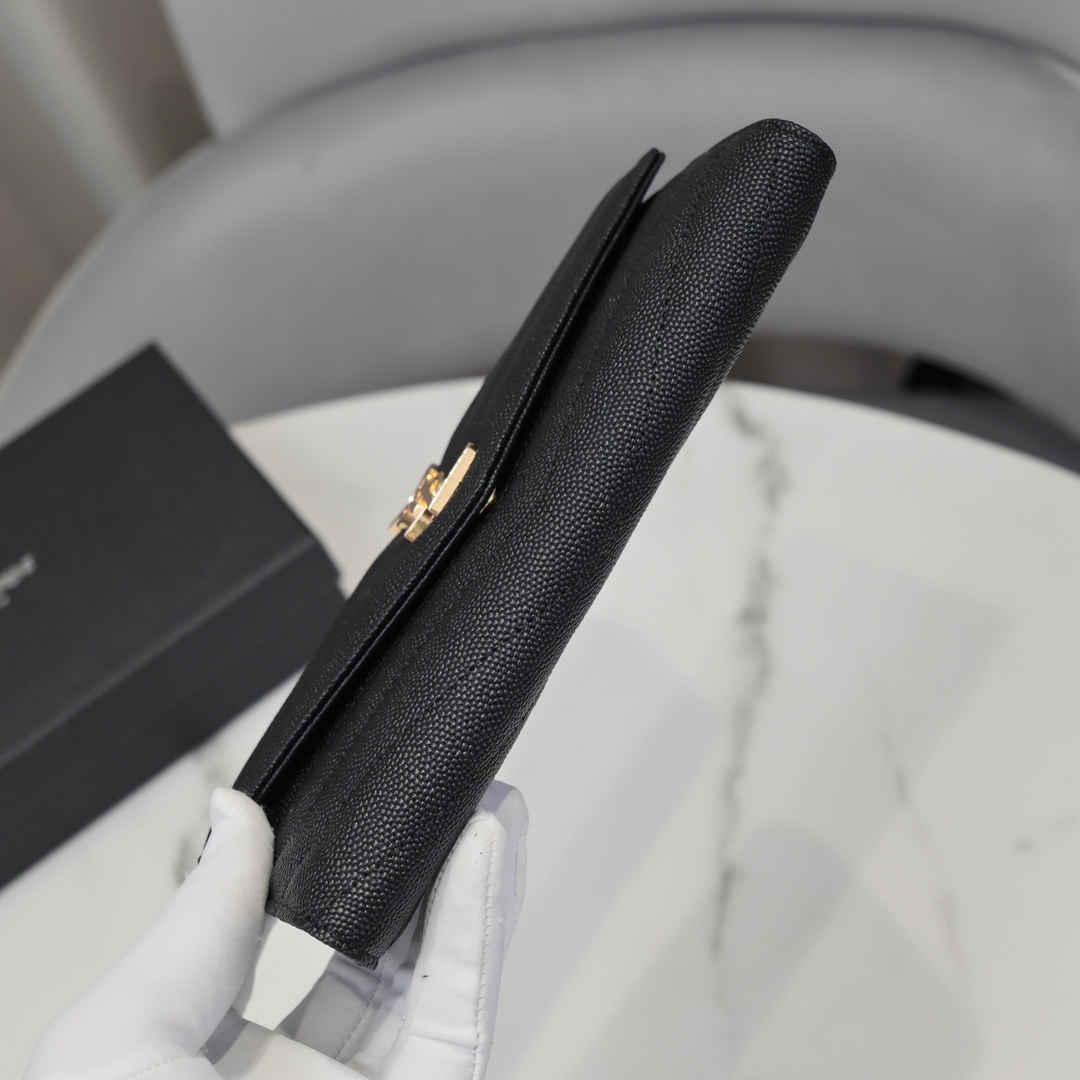 サンローラン「Saint Laurent」カサンドラ マトラッセ ラージ フラップウォレット