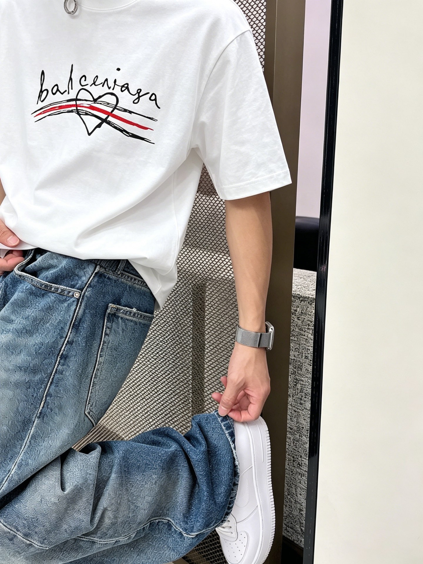 バレンシアガ「Balenciaga」ロゴプリントTシャツ / ショートスリーブ クルーネック