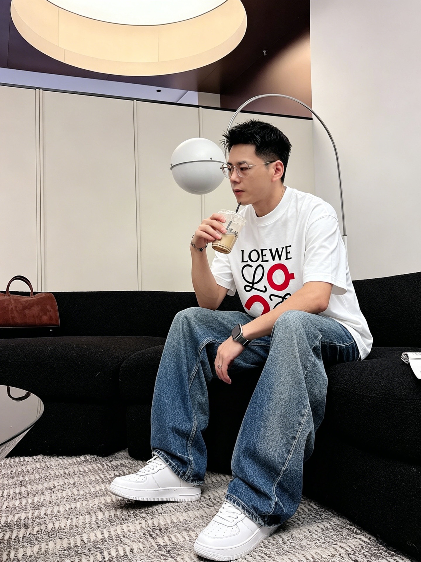 ロエベ「Loewe」ロエベ ロゴプリントTシャツ / ショートスリーブ クルーネック