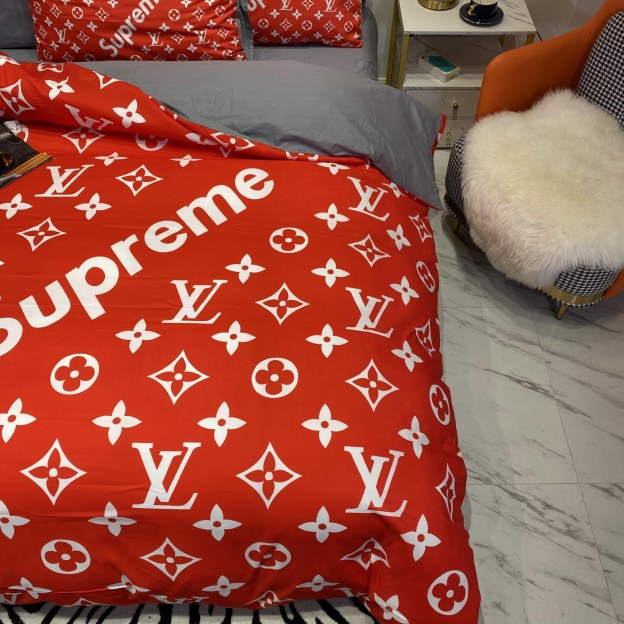 ルイ・ヴィトン「Louis Vuitton」プレミアムコットン デジタルプリント 4点セット