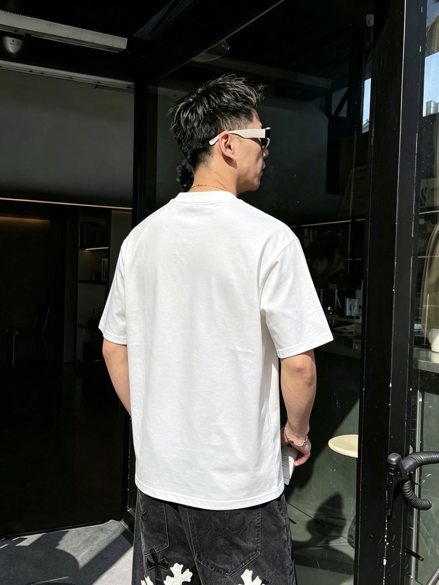エルメス「Hermès」ロゴプリントTシャツ / ショートスリーブ クルーネック