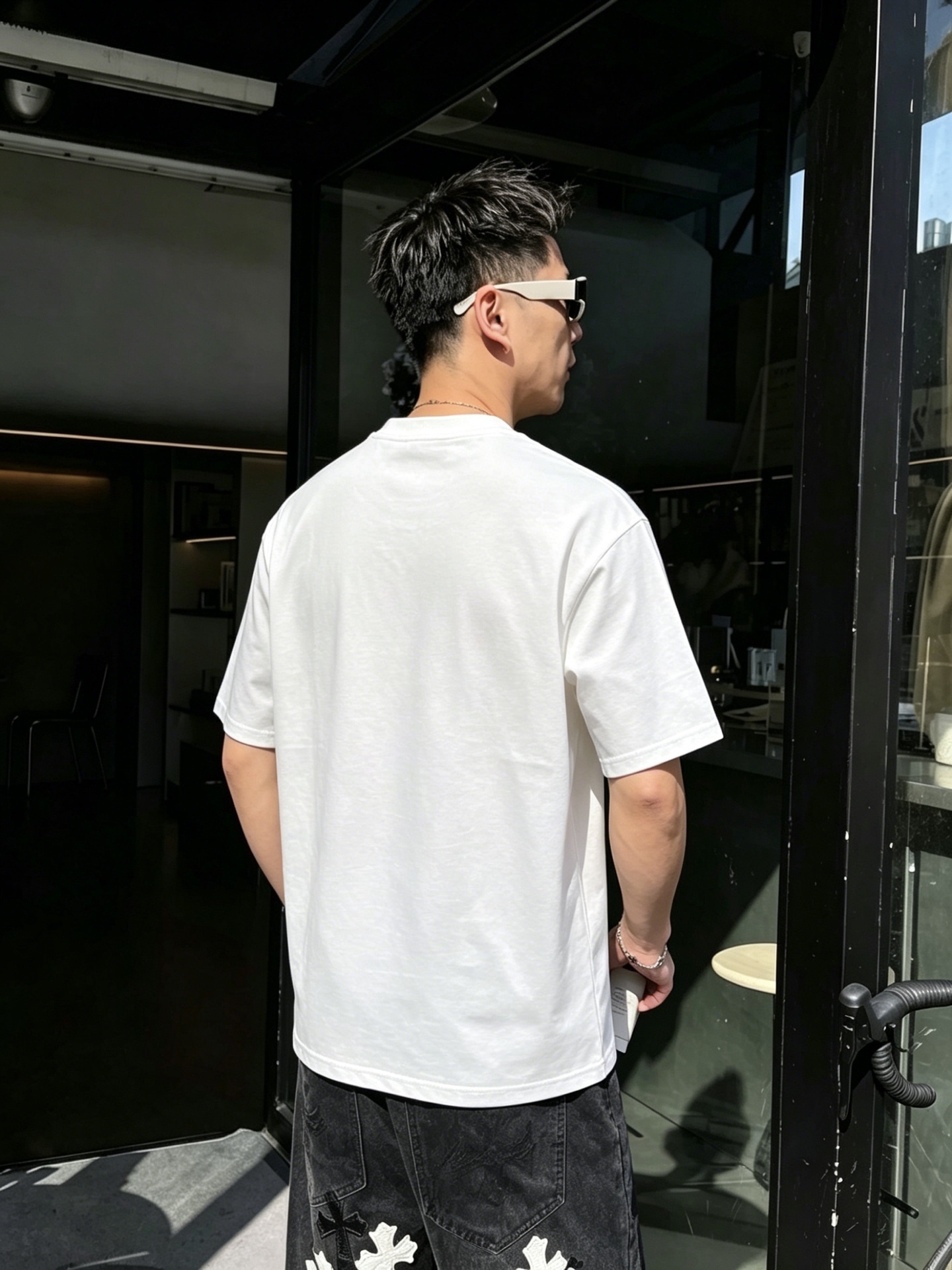 エルメス「Hermès」ロゴプリントTシャツ / ショートスリーブ クルーネック