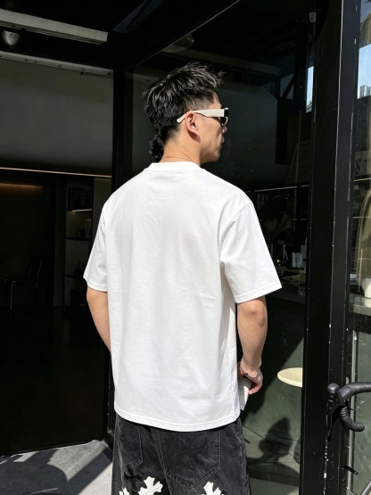 エルメス「Hermès」ロゴプリントTシャツ / ショートスリーブ クルーネック