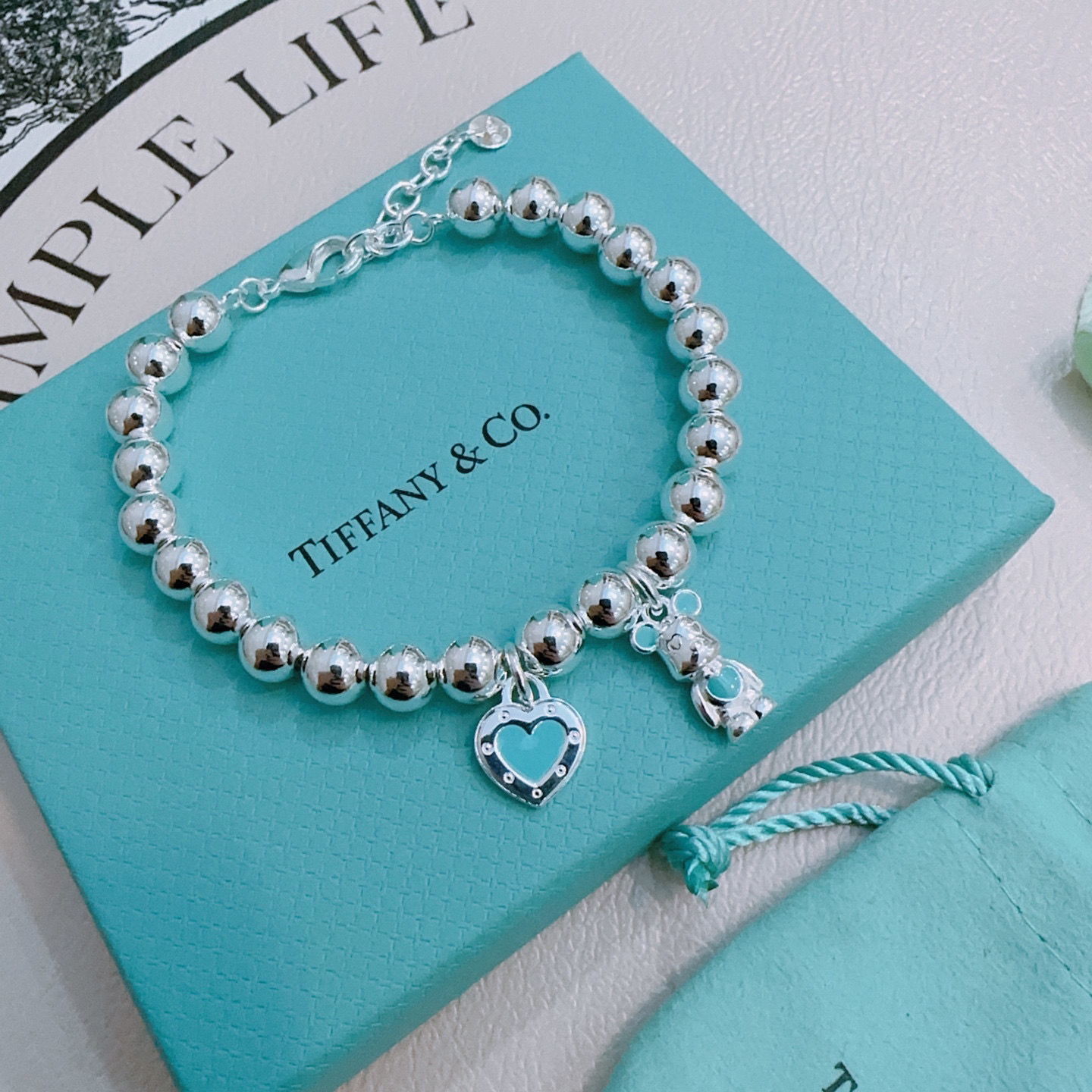 ティファニー「Tiffany & Co.」ポリッシュドシルバーリンク ブレスレット