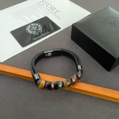 クロムハーツ「Chrome Hearts」クロムハーツ タイガーアイ マルチモチーフ ブレスレット